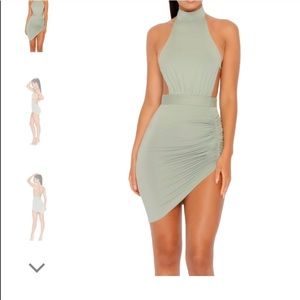 Oh Polly! Green body con dress